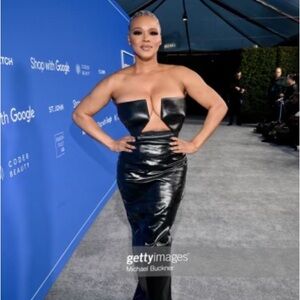 Rick Owens Prong Strapless Cut-Out Gown